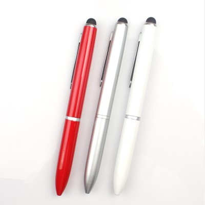 Huahao brand stainless Custom Stationery Made 2 In 1 touch screen Ballpoint Pen