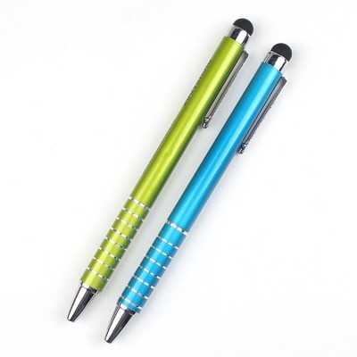 best selling cheap gift automatic ballpoint stylus touch pen with rotation type metal