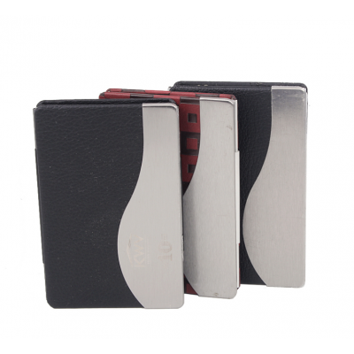 New arrive credit, business card, ID card aluminum leather wallet holder high quality fashion customized wallet for gift